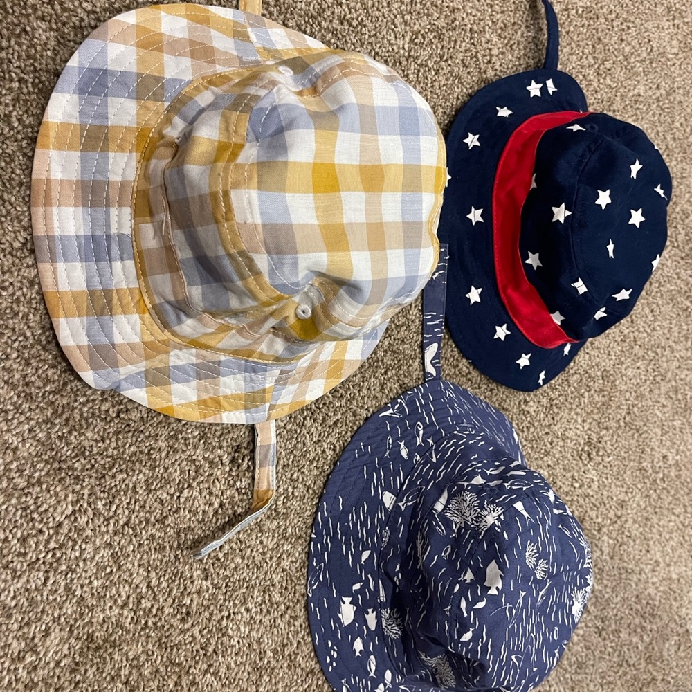 Carters baby Set of Three Patterned Bucket Hats